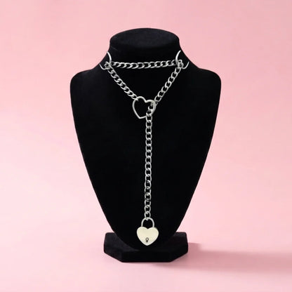 Lock & Key Leather Collar