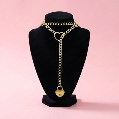 Lock & Key Leather Collar
