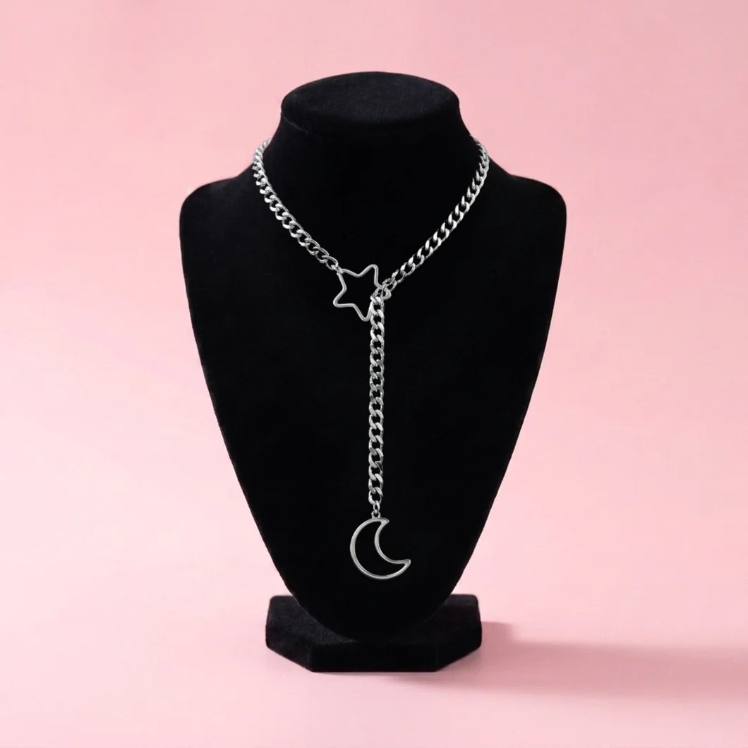 Star & Moon Slip Chain